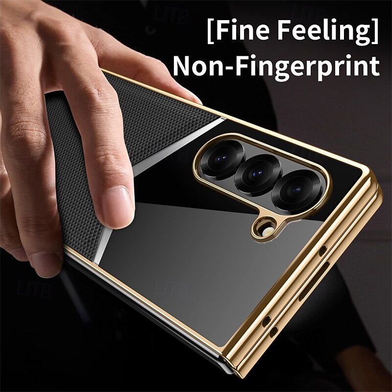 Phone Case For Samsung Galaxy Z Fold 7 Z Fold 6 Z Fold 5 Z Fold 4 Back Cover Flip Cover Full Body Protective Shockproof PC PU Leather4
