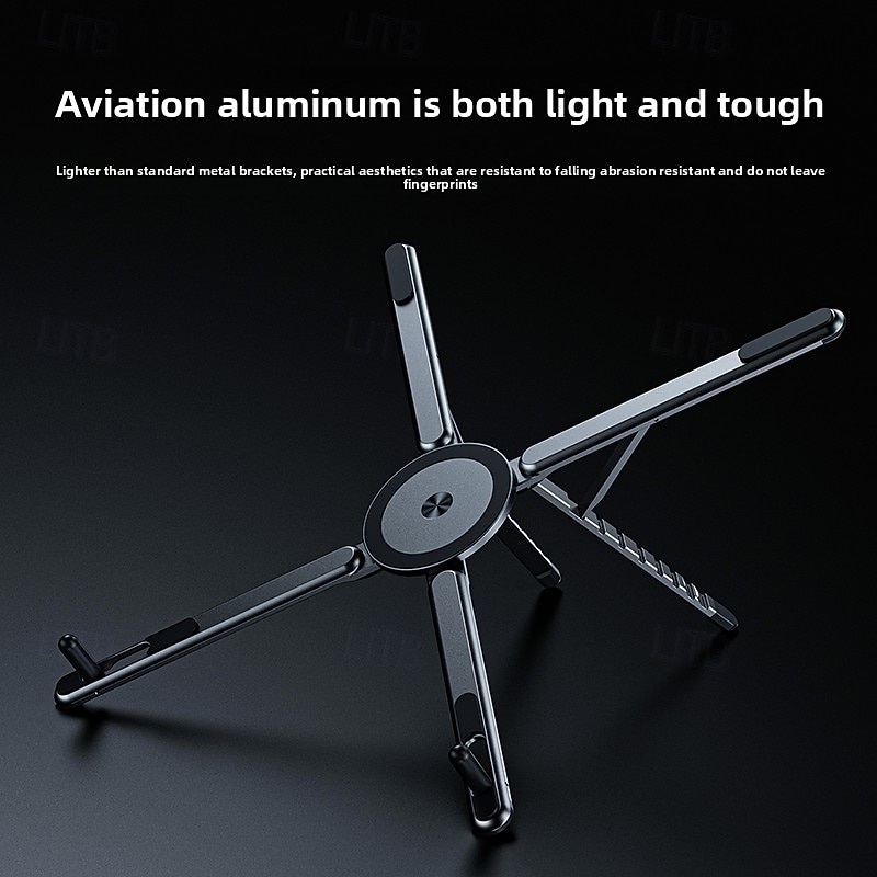 Laptop Stand for Desk Adjustable Laptop Stand Metal Portable Foldable All-In-1 Laptop Holder Compatible with Laptops 9 to 15.6 inch 17 inch3