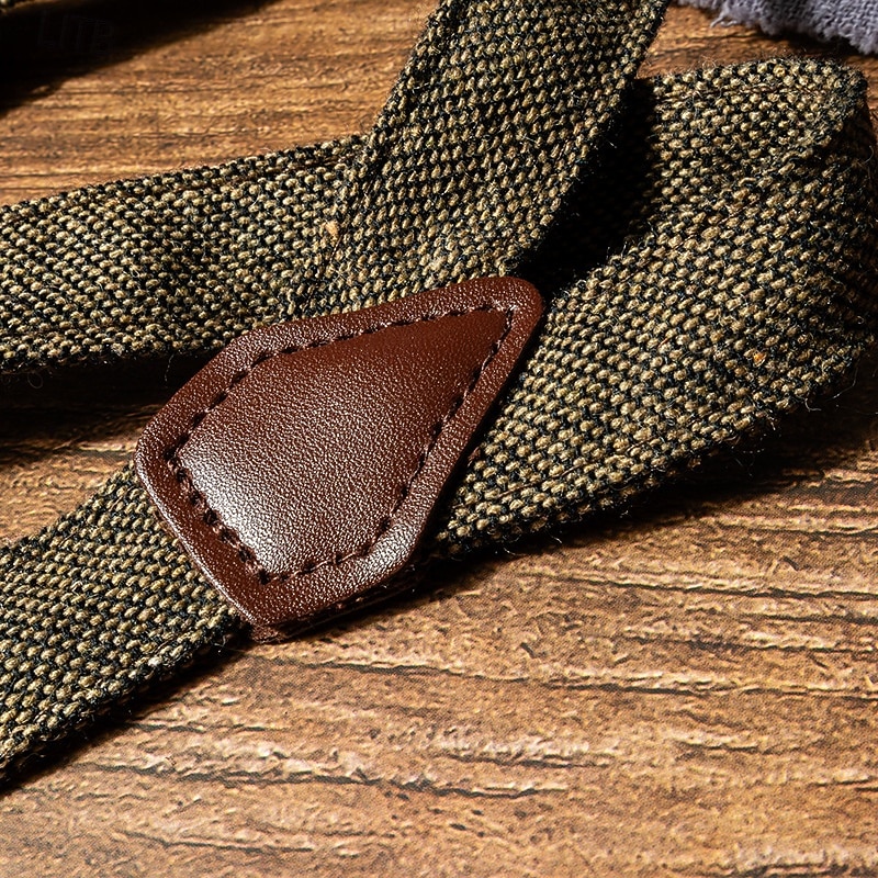 Men's Suspenders Waist Belt Green Polyester Alloy Adjustable Solid / Plain Color Daily Formal Evening3