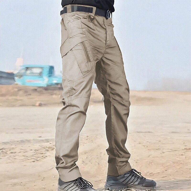 Men's Cargo Pants Tactical Pants Trousers Hiking Pants Buttons Multi Pocket Plain Wearable Outdoor Daily Camping & Hiking Fashion Classic Black Green