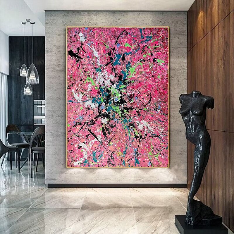 Handmade Oil Paintings Canvas Wall Art Decoration Modern Abstract Graffiti Art for Home Decor Rolled Frameless Unstretched Painting