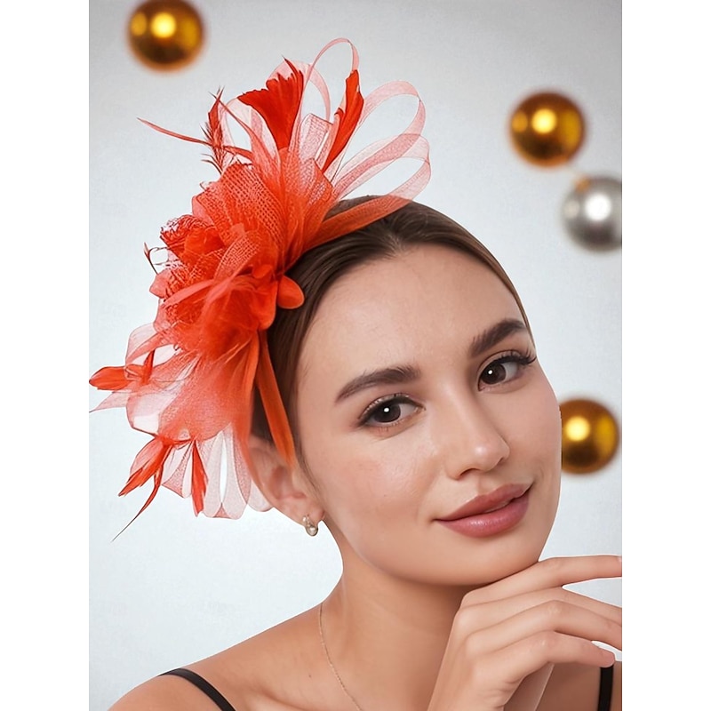 Women's Elegant Feather Fascinators - Stylish Headpieces for Gatsby - themed Parties and Special Occasions3