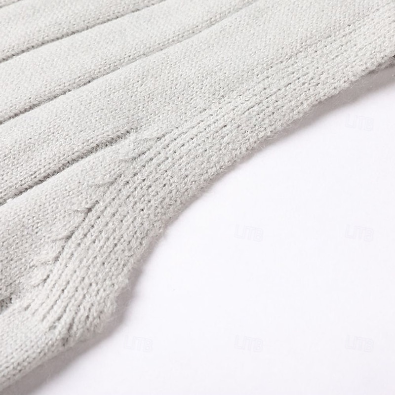 Men's Sweater Vest Dress Sweater Pullover Sweater Jumper Vest Knit Sweater Ribbed Cable Knit Regular Tops Knitted Plain V Neck Fashion Casual Vacation Daily Wear Clothing Apparel Fall Winter Black4