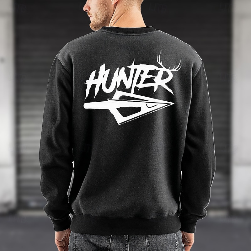 Men's Backprint Sweatshirt Fashion Daily Crew Neck Home Sports Outdoor Streetwear White Yellow Crewneck 3D All Seasons Designer4