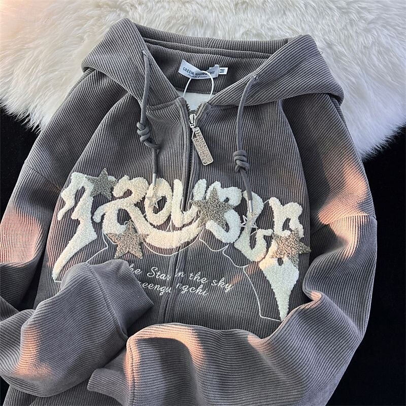 Women's Pullover Hoodie Casual Zip Up Sweatshirt Oversize Long Sleeve Top Athleisure Fall Graphic Fashion Casual Cycling Running Sportswear Activewear White Green Gray2
