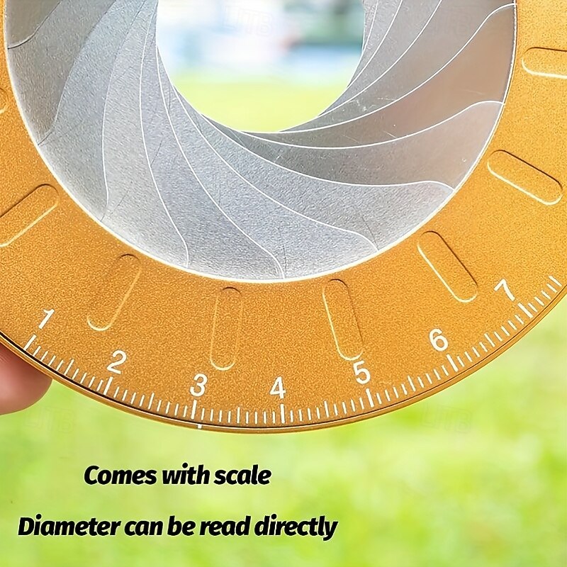Precise Perfection Adjustable Precision Circle Drawing Tool - Dual Metallic Measuring Ruler for Pipe Diameters & Woodworking Designs, Non-Electric, Durable Brass Material, Woodworking Tool4