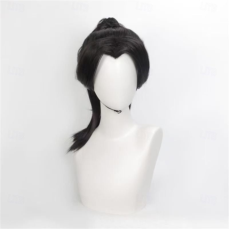 Nezha 2 Lady Yin Cosplay Wig Rose Net Fake Scalp Matte High Temperature Silk with Separate Wrist Clip for4