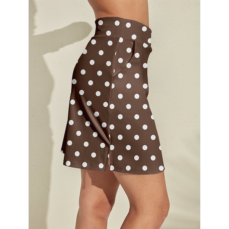 Women's Tennis Skirts Golf Skirts Brown Skirt Ladies Golf Attire Clothes Outfits Wear Apparel3