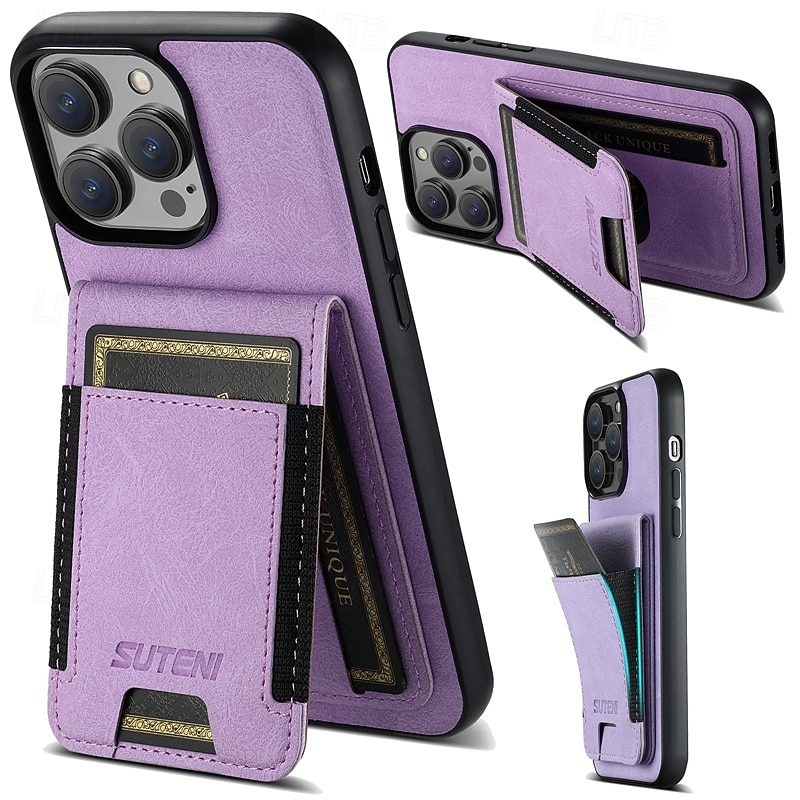 Phone Case For iPhone 17 Pro Max 17 Air 16 16 Plus iPhone 16 Pro 16 Pro Max 15 15 14 Pro Max Plus 14 Plus 13 Pro Max Wallet Case with Stand Holder Card Slot Shockproof Retro TPU PU Leather4