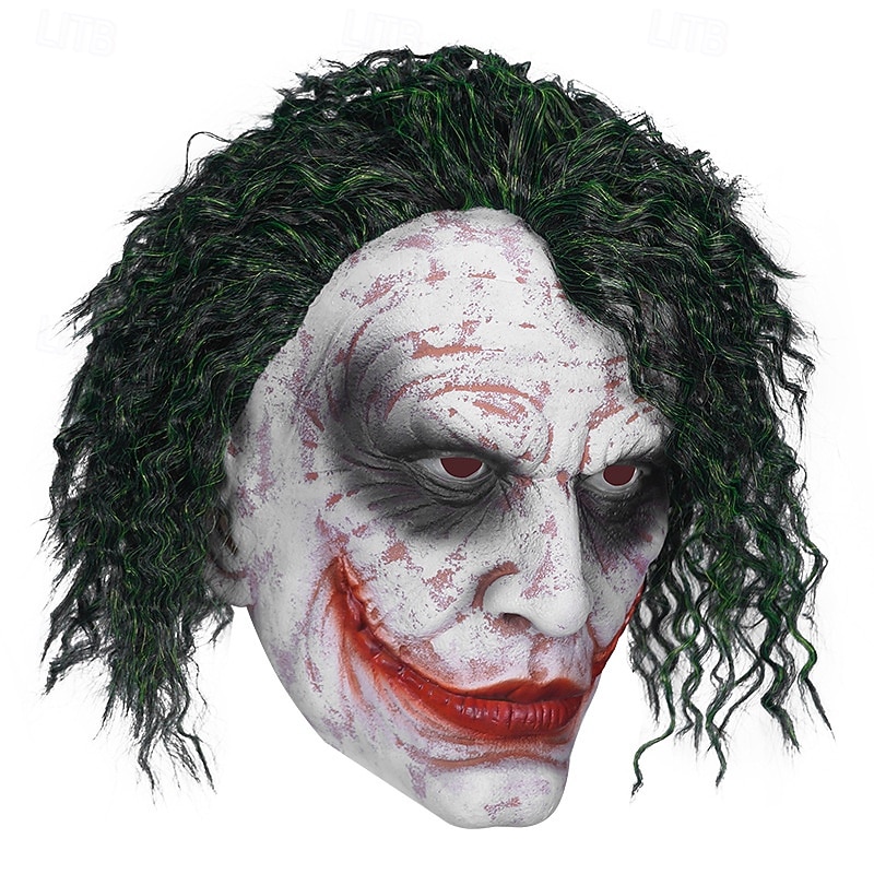 Joker Clown Halloween Mask Horror Scary Full Head Adults' Men's Women's Halloween Carnival Performance Party Easy Halloween Costumes Dress Up4