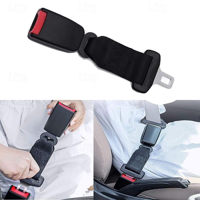 Car Safety Extension Belt, Adjustable Seat Belt Extender for Car Seats, Universal Safety Belt Extension for Kids, Pregnant Women, Adults