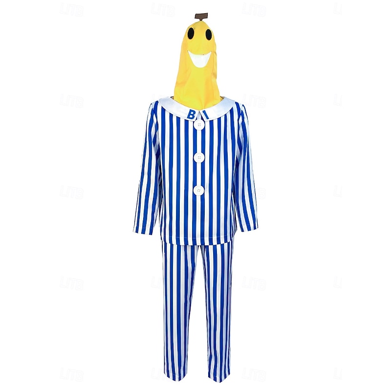 Bananas in Pyjamas Halloween Cosplay Costume Funny Costume Adults' Men's Women's Halloween Carnival Performance Party Easy Halloween Costumes Dress Up2