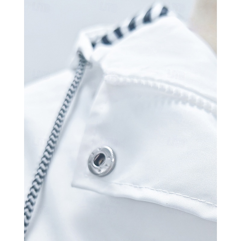 Women's Hoodie Jacket Waterproof Rain Jackets Rain Coats Warm Comfortable Zipper Pocket Buttons Fashion Plain Street Holiday Zipper Regular Hooded Regular Fit Long Sleeve Outerwear White Yellow Pink4