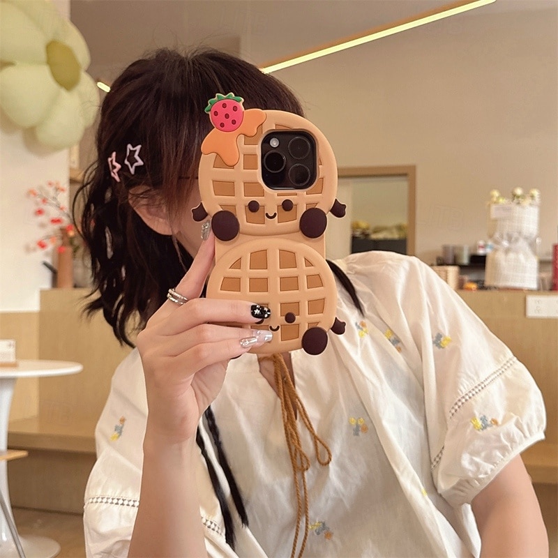 Phone Case For iPhone 16 Pro Max Plus 15 14 Pro Max Plus 13 Pro Max Back Cover Shockproof Cartoon Silicone4