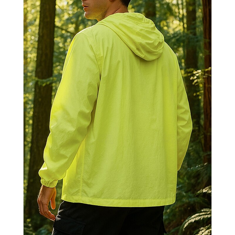 Men's Windbreaker Softshell Jacket Hiking Jacket Outdoor Waterproof Windproof Hiking Outfits Hiking Clothes Spring Autumn / Fall Top Camping / Hiking / Caving Running White Purple Green2