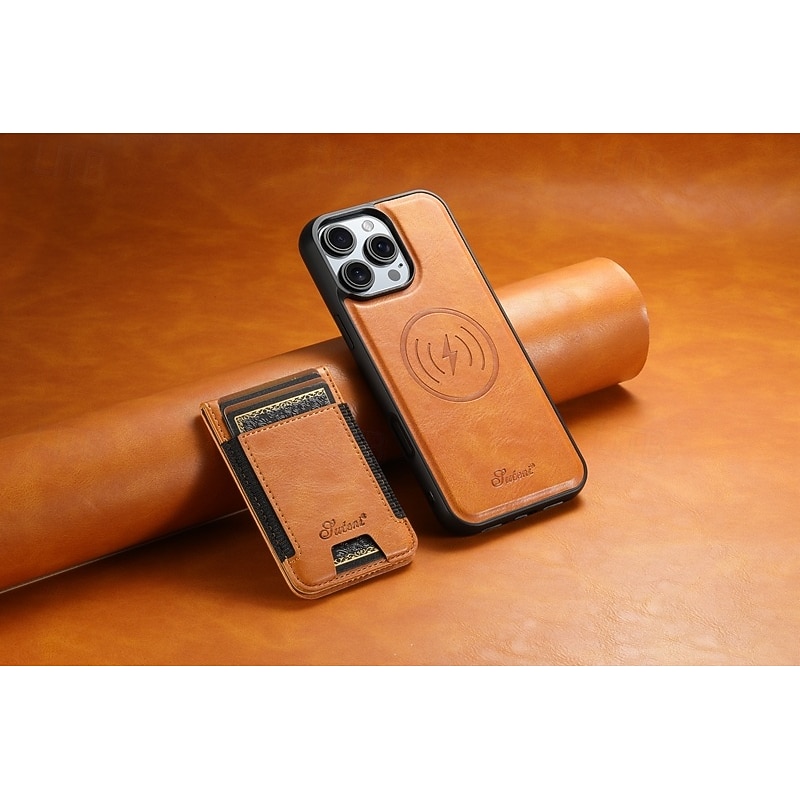 Phone Case For iPhone 17 Pro Max 17 Air 16 Pro Max Plus 16 15 14 Pro Max Plus 16e 13 Pro Max Back Cover Magnetic Support Wireless Charging Kickstand Retro TPU PU Leather4