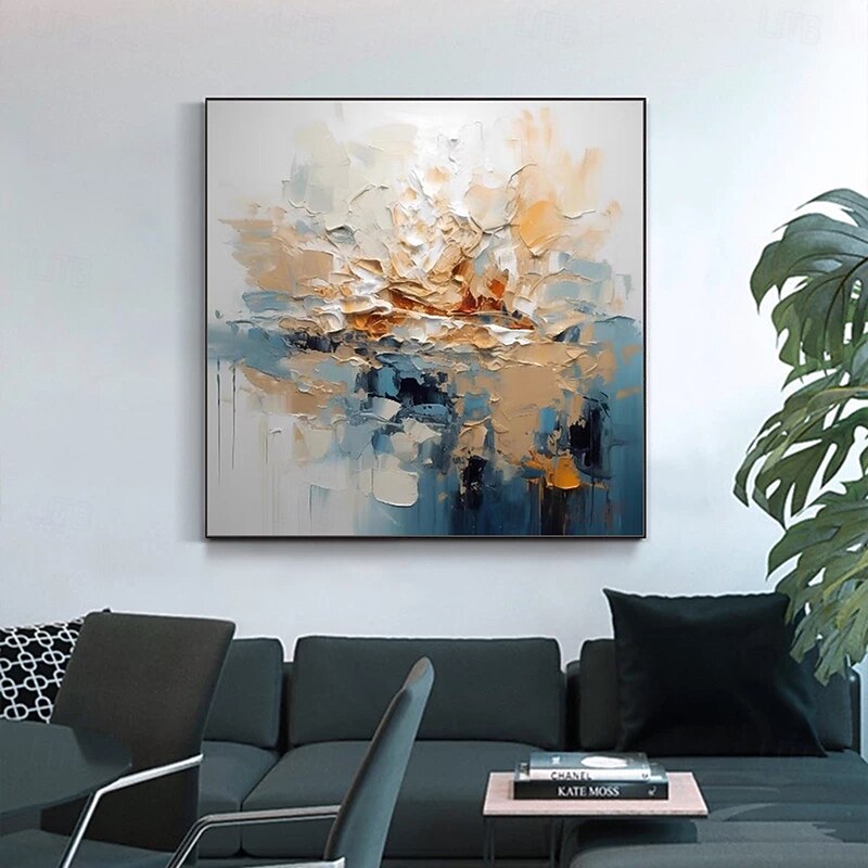 Mintura Handmade Simplicity Abstract Oil Paintings On Canvas Wall Art Decoration Modern Picture For Home Decor Rolled Frameless Unstretched Painting4