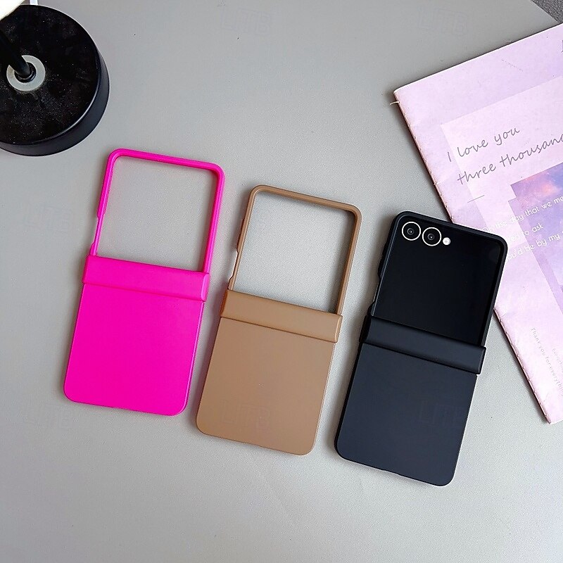 Phone Case For Samsung Galaxy Z Flip 7 Z Flip 6 Z Flip 5 Z Flip 4 Back Cover Shockproof Retro Silicone2