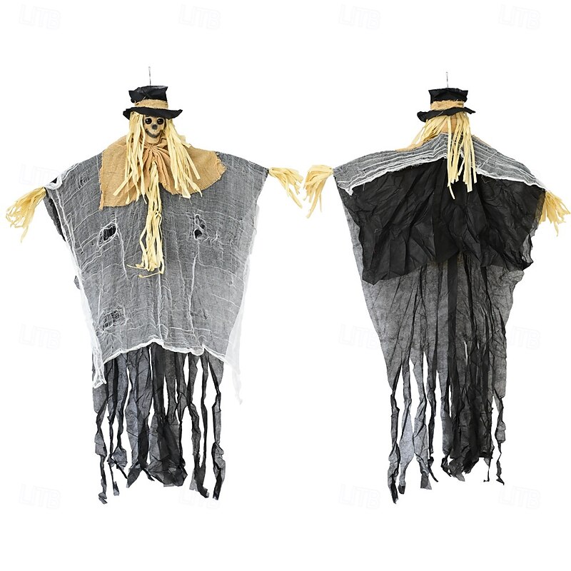 Halloween Decorations Cute Mummy Scarecrow Gauze Hanging Ghosts Indoor and Outdoor Horror Venue Decoration Escape Room4