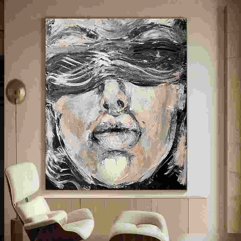 Hand Painted Wall Art Original Portrait Woman Oil Painting On Canvas Custom Vintage Female Painting Living Room Wall Decor Modern Wall Art Home Decoration Decor ready to hang or canvas2