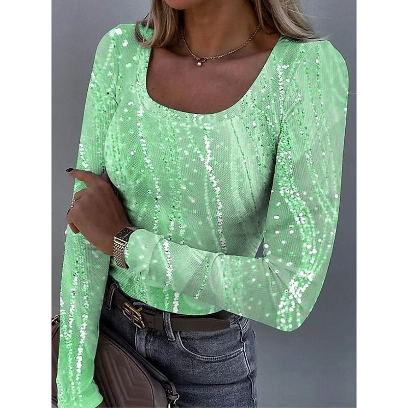 Women's Tunic Floral Graphic Plants Vintage Fashion Stylish Long Sleeve Square Neck Regular Tops Daily Print White Yellow Light Green Pink Royal Blue Spring Fall3