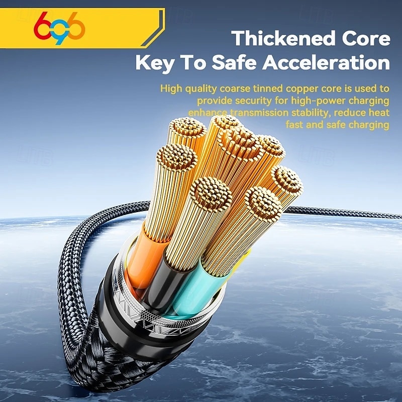 240W USB Type C To USB C Cable 100W PD 3.1 Fast Charging Charger Wire For Macbook Pro FOR Xiaomi For Samsung Laptop For Essager3