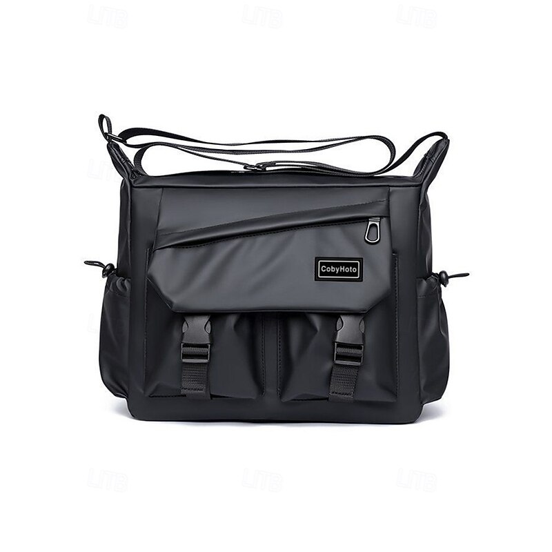 Men's Waterproof Crossbody Messenger Bag - Large Capacity Crossbody Bag with Multiple Pockets, Durable Outdoor Work and Travel Shoulder Bag for Daily Commuting3