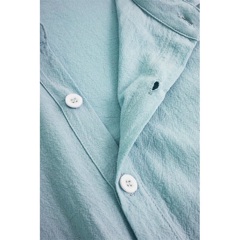 Men's Shirt Linen Shirt Casual Shirt Button Up Shirt Cotton Shirt Plain Vacation Street Black White Pink Blue Short Sleeve Turndown Summer Clothing Apparel2