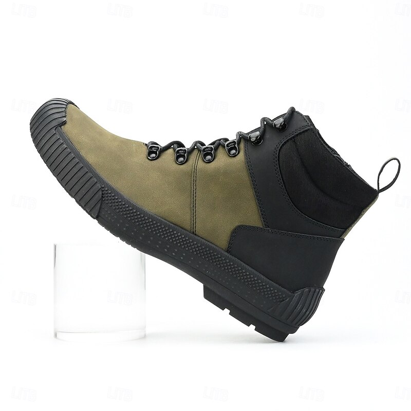 Men's Outdoor Hiking Boots Waterproof Anti-Slip Trekking Shoes Casual High Top Sneakers for Camping Walking Travel4
