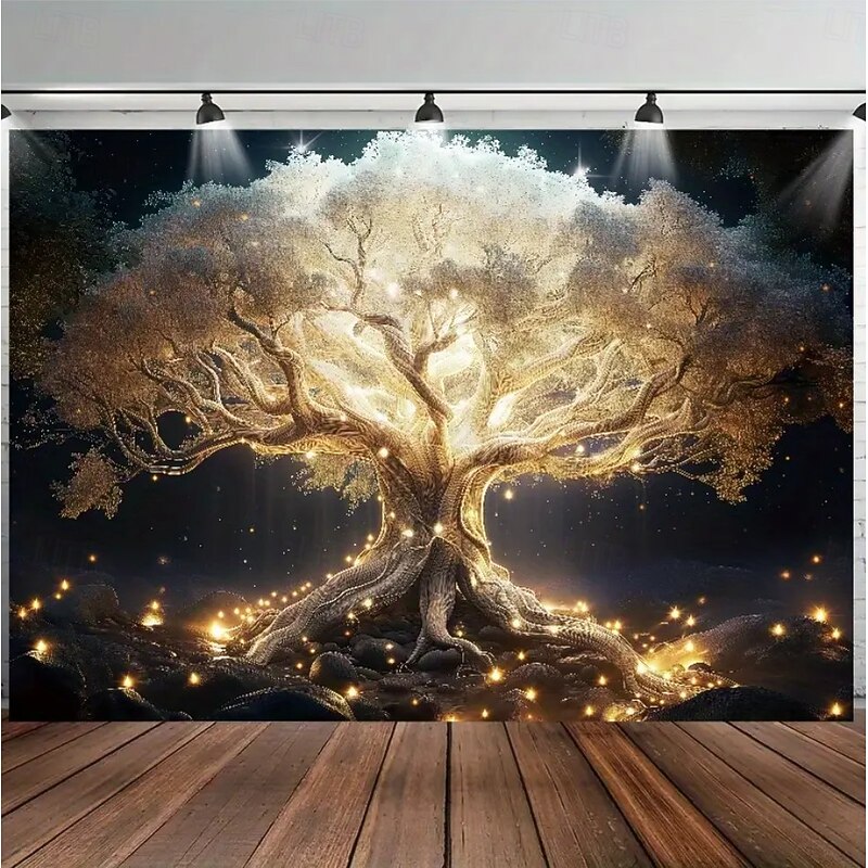 Tapestry Banners Wall Hangings Landscape Tree of Life Forest Mystic Bedroom Living Room Dorm Home Decor2