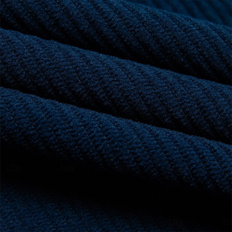 Men's Hoodie Corduroy Pullover Hoodie Sweatshirt Fleece Hoodie White Navy Blue Hooded Plain Pocket Sports & Outdoor Casual Daily Streetwear Cool Sportswear Winter Spring &  Fall Clothing Apparel3