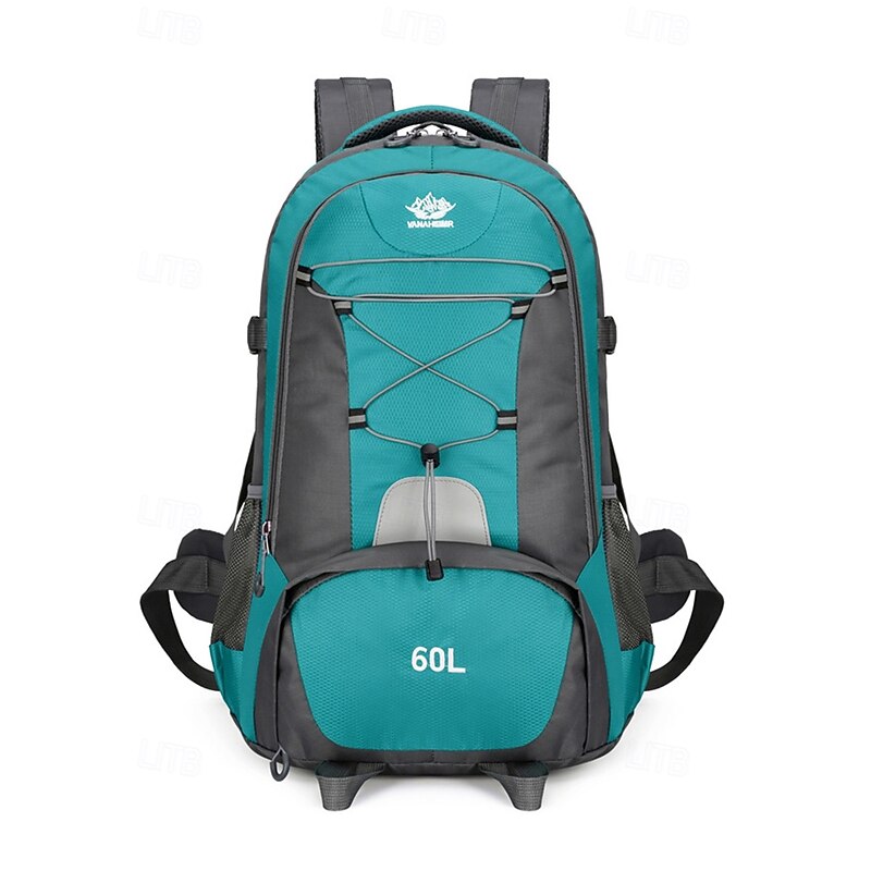 Men's 60L Water-Resistant Hiking Backpack – Large Capacity Outdoor Travel Rucksack with Multiple Compartments for Camping, Trekking and Backpacking Adventures3