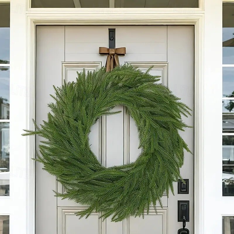 6ft Christmas Artificial Norfolk Pine Garland – Lifelike Green Vine for Dining Room, Mantel, and Outdoor Christmas Decor3