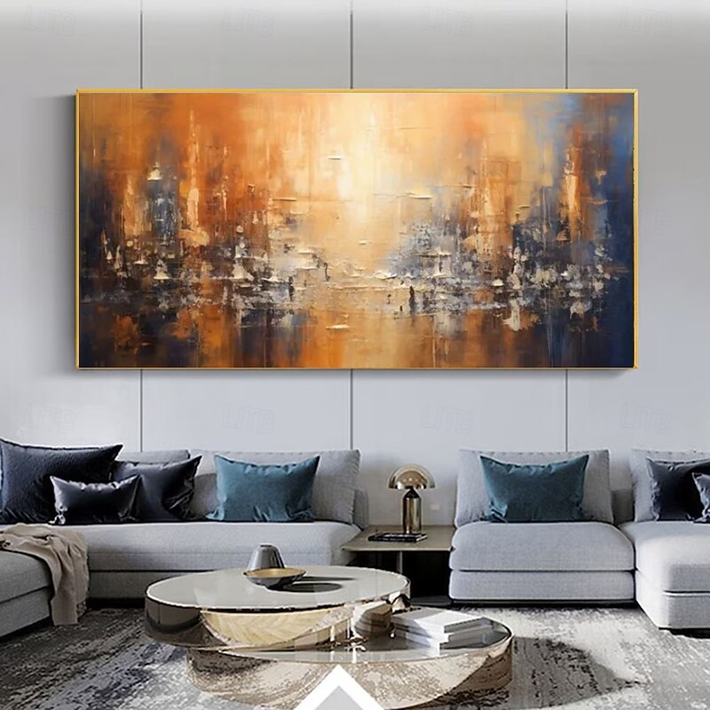 Large Handmade Abstract city Oil Painting Urban Architecture Oil Painting on Canvas Large Abstract City Building Painting Cityscape Wall Art Modern Living Room Wall Decor3