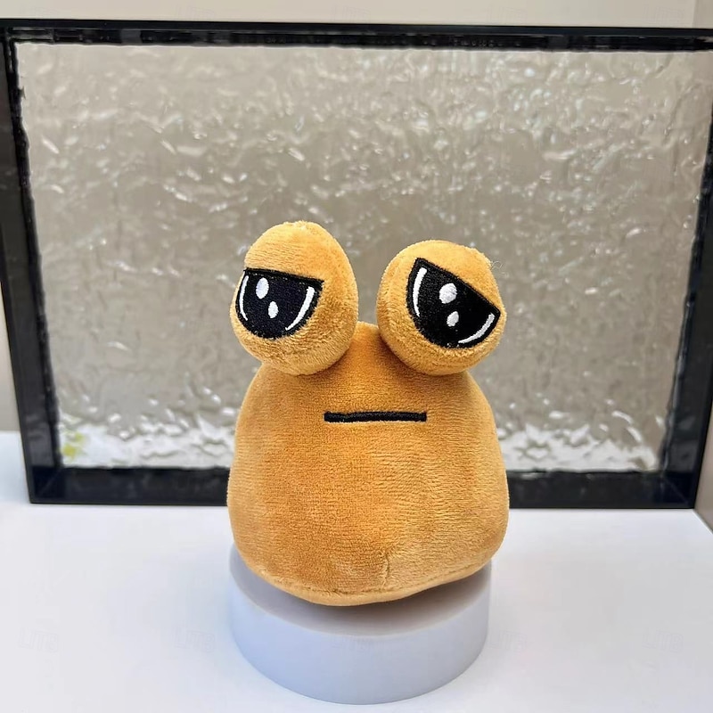 Crazy Alien Pet Plush POU Plush Cute Decorative Pendant Triangle Plush Pendant2