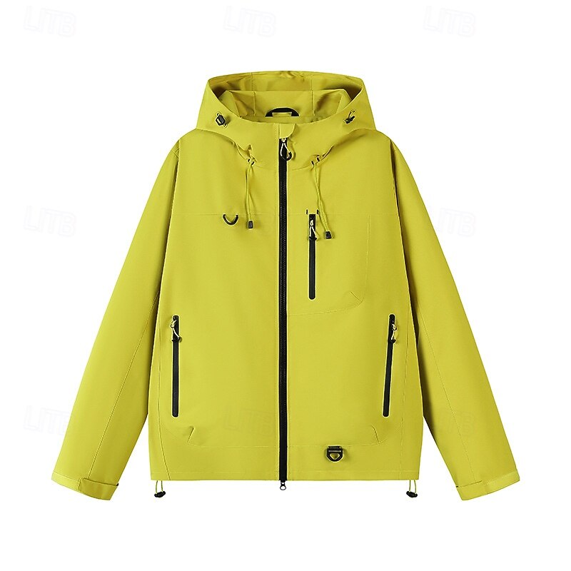 Women's Softshell Jacket Hiking Jacket Hardshell Jacket Outdoor Windproof Hiking Outfits Hiking Clothes Spring Autumn / Fall Top Camping / Hiking / Caving Running Yellow Purple Orange2