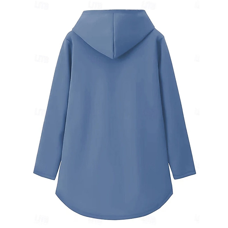 Women's Daily Hoodie Long Sleeve Hooded Graphic Letter Drawstring Print Casual Daily Pink Blue Gray Fall Loose Fit2