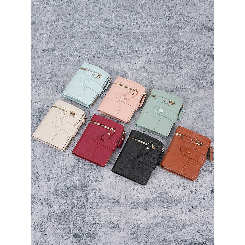 Women's Small Bifold Wallet with Zipper Coin Pocket – Faux Leather Card Holder Purse for Ladies, Teens and Girls – Compact Stylish Accessory for Everyday Use and Travel4