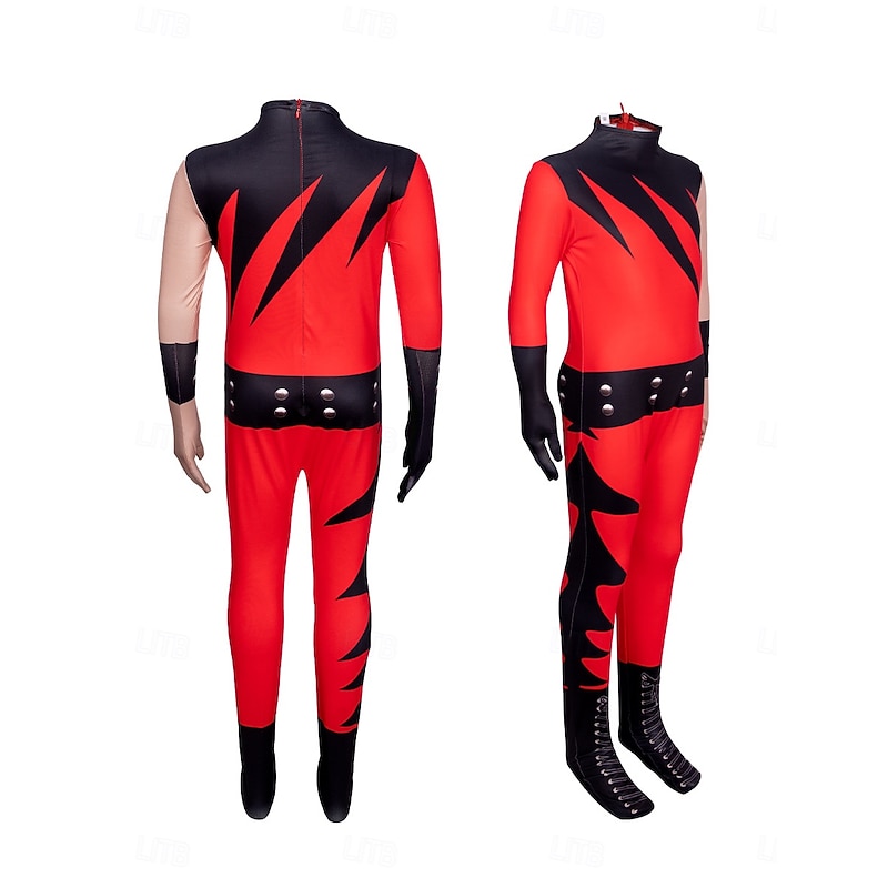 Wrestler Cosplay Costume Halloween Children's Jumpsuit Cosplay Costume Kane2