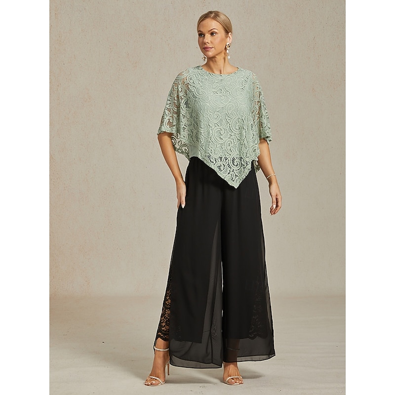 Women's Wide Leg Chinos Elegant Vacation Fashion Full Length High Waist Solid Color Stretchy Wedding Vacation Party & Evening Black Summer Spring Fall Loose Fit4