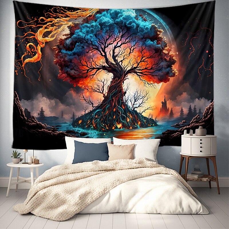 Tapestry Blanket Wall Hangings Tree of Life Fantasy Mystic Bedroom Living Room Dorm Home Decor4