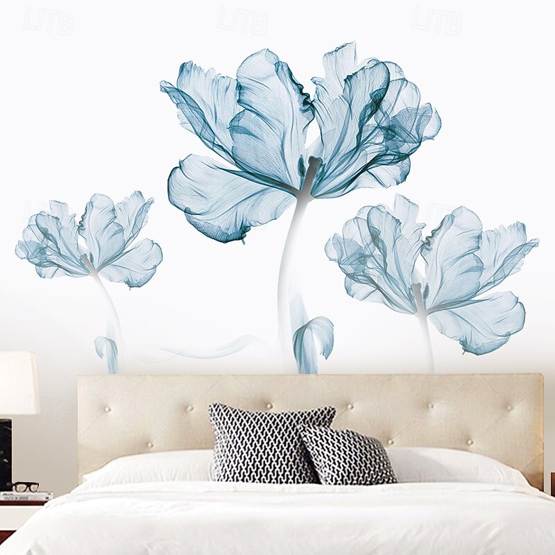 Flower Wall Sticker Wallpaper Self Adhesive Removable Mural For Bedroom Living Room Sofa Background Chinese Style Creative Vinyl Art Decoration Home Interior3