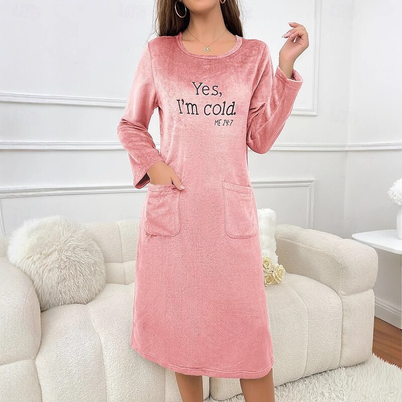 Women's Sweatshirt Dress Midi Dress Sheath Dress Casual Boho Daily Going out Bathing Regular Fit Graphic Long Sleeve Crew Neck Caramel color Peach Grey Spring Fall Winter Autumn2