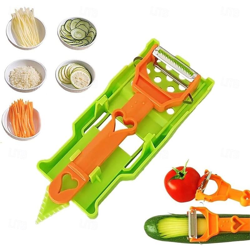 3-in-1 Peeler Multifunctional Kitchenware Set Peeler Vegetable Peeler Multifunctional Fruit Peeler Slicing And Peeling All Kinds Of Fruits And Vegetables