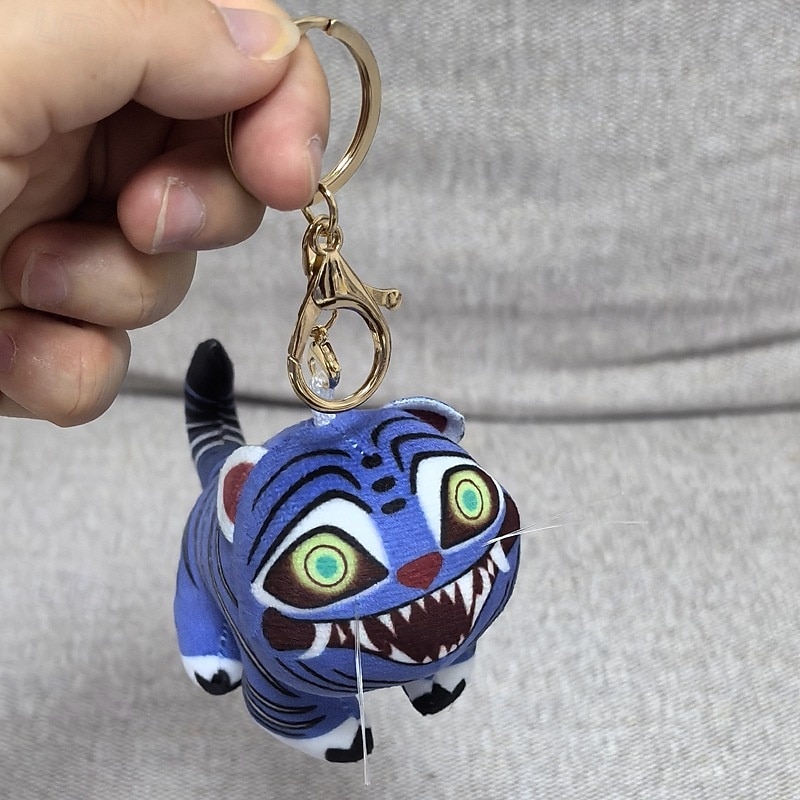 Korean Idol Inspired Plush Tiger Derpy Keychain Pendant