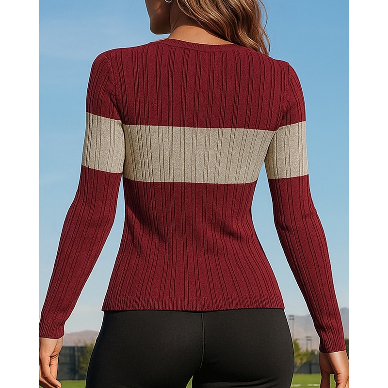 Christmas Women's Pullover Sweatshirt Casual Tops Long Sleeve Top Athleisure Fall Patchwork Fashion Outdoor Travel Sportswear Activewear Black Pink Army Green2