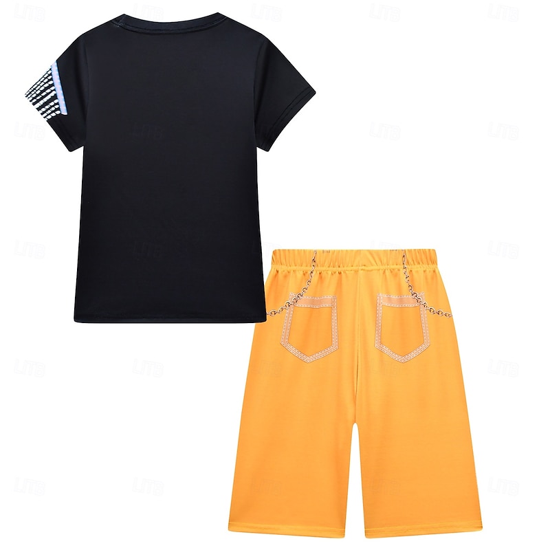 Korean Idol Inspired Idol Pop Star Bag T-shirt Shorts Virtual Idol Movie Cosplay for Girls' Kid's Halloween Carnival Performance Comic Con Anime Expo2