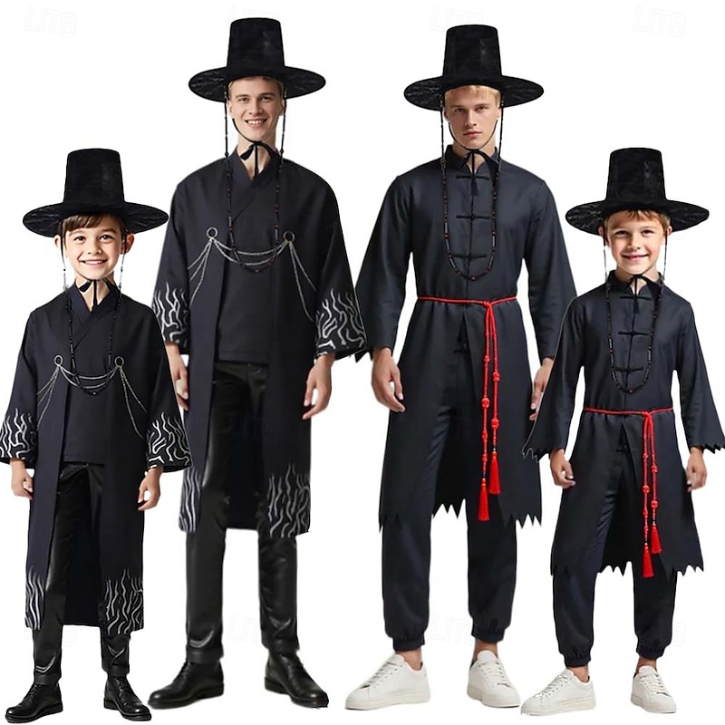 Korean Idol Inspired Pop Star Costume Hanbok Fancy Dress Korean Traditional Virtual Idol Movie Cosplay for Men's Boys' Kid's Adults' Halloween Carnival Performance Comic Con Anime Expo