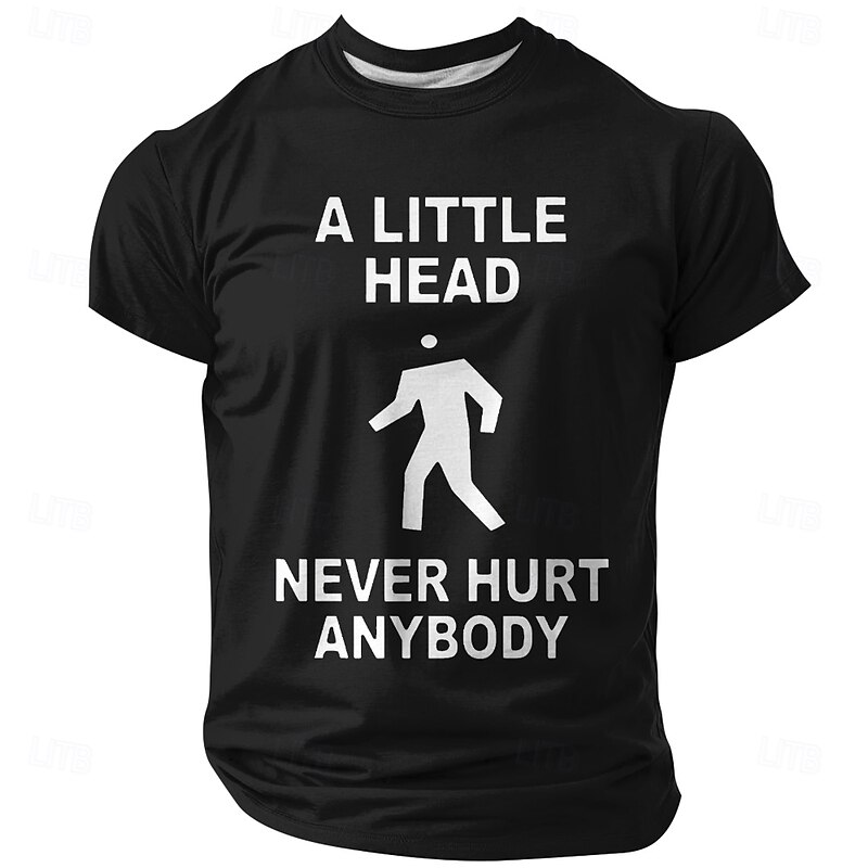 Funny Men's Graphic T-Shirt - "A Little Head Never Hurt Anybody" Innuendo Humor Tee4
