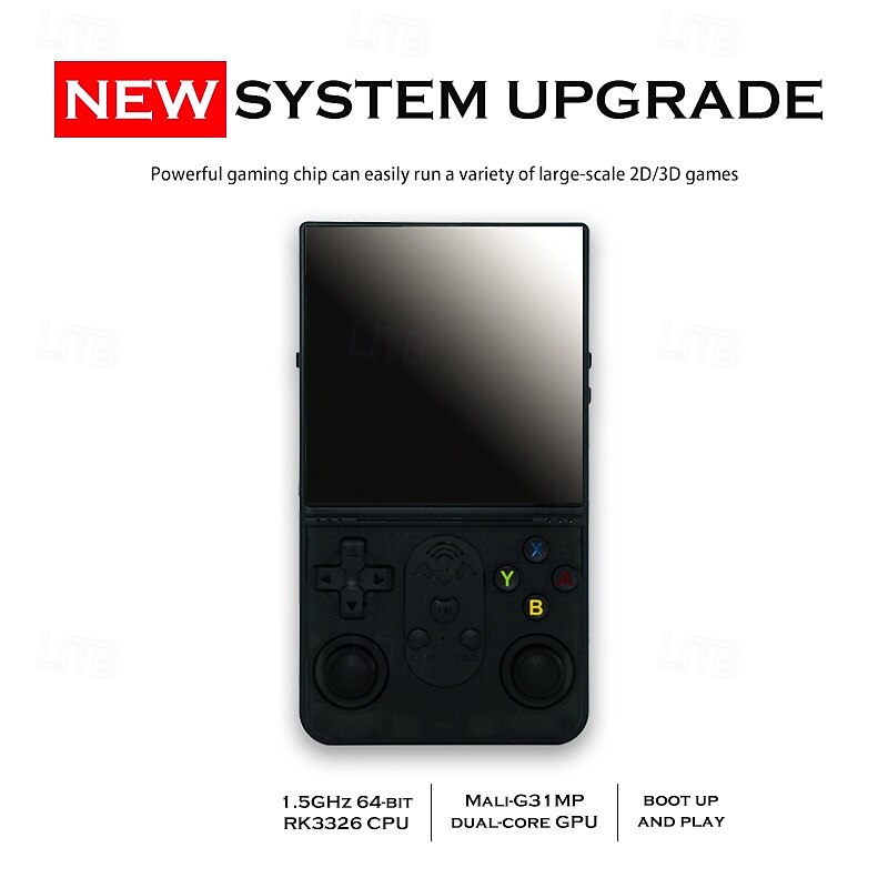 5 colors available Open Source T16 max Game Console 64G Retro Handheld Video Player Linux System 4.0 Inch IPS Screen Portable Game Player3